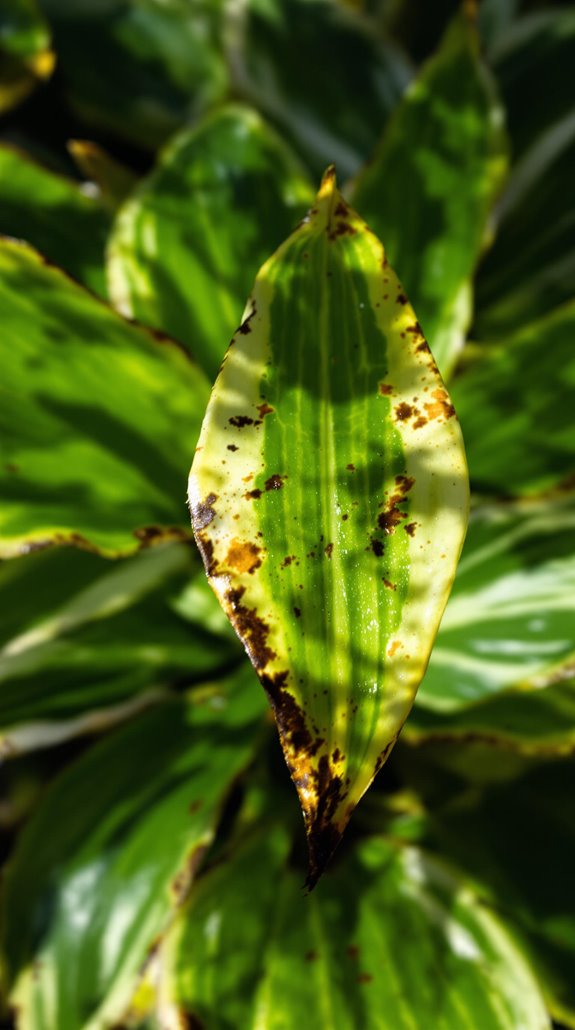 dried foliage edges