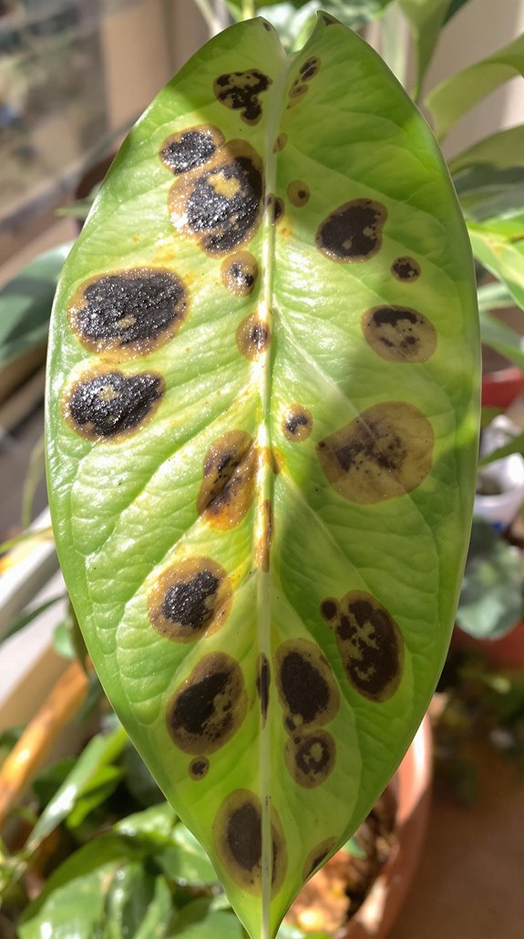 fungal leaf blemishes