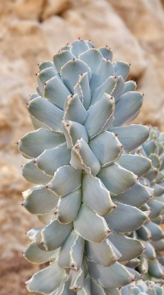 geometric cactus with prominent crest