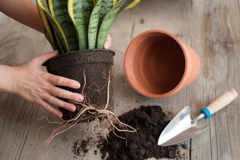 repot snake plants appropriately for growth