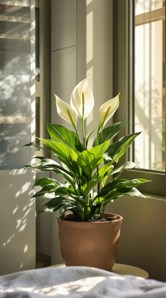 serene graceful white bloomed plant