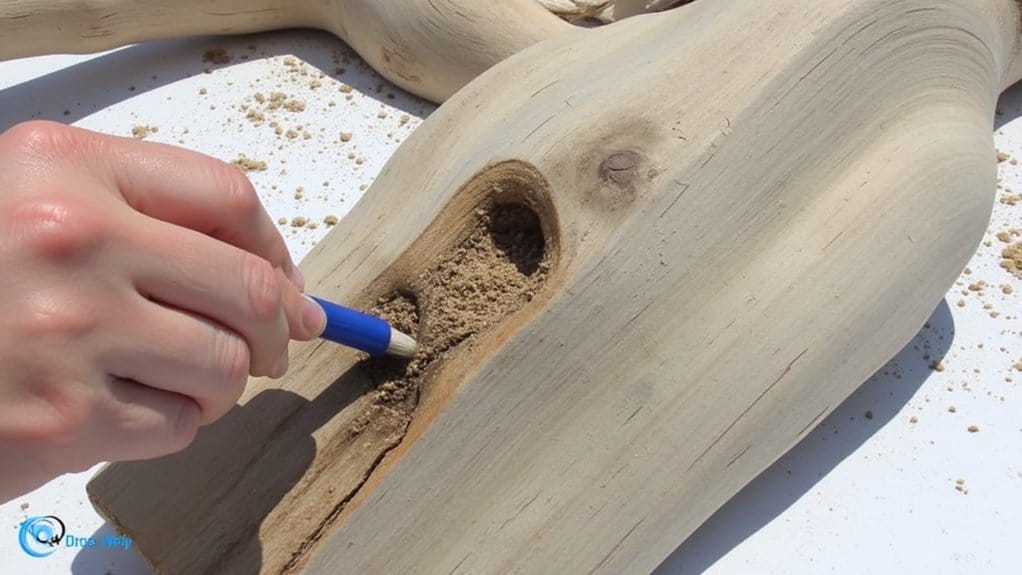 clean holes for planting