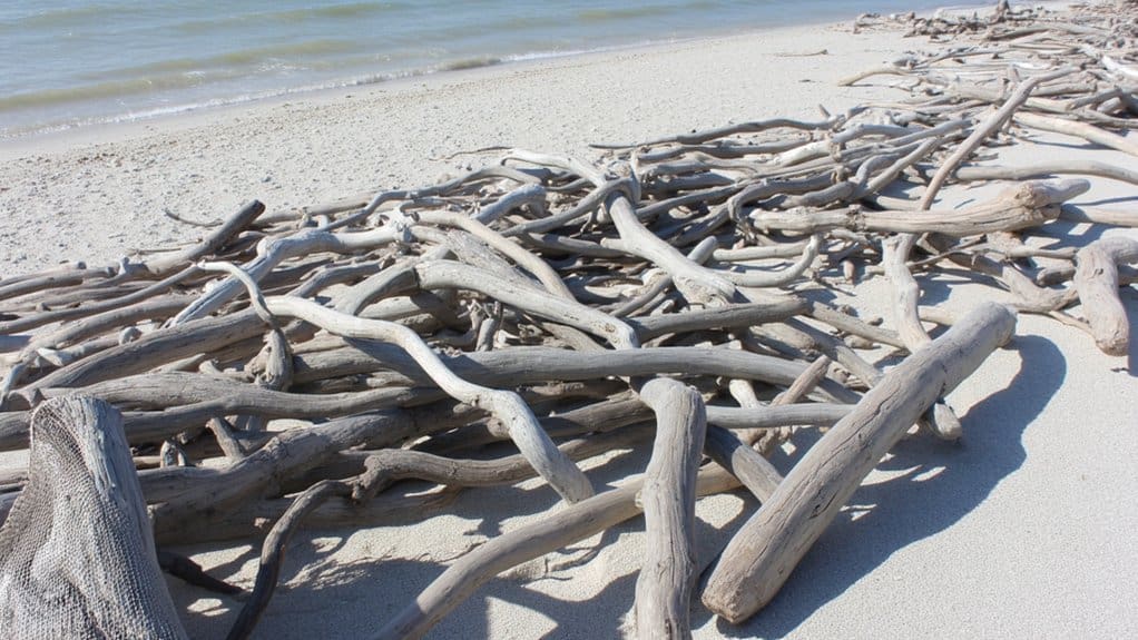 collecting driftwood beach treasures