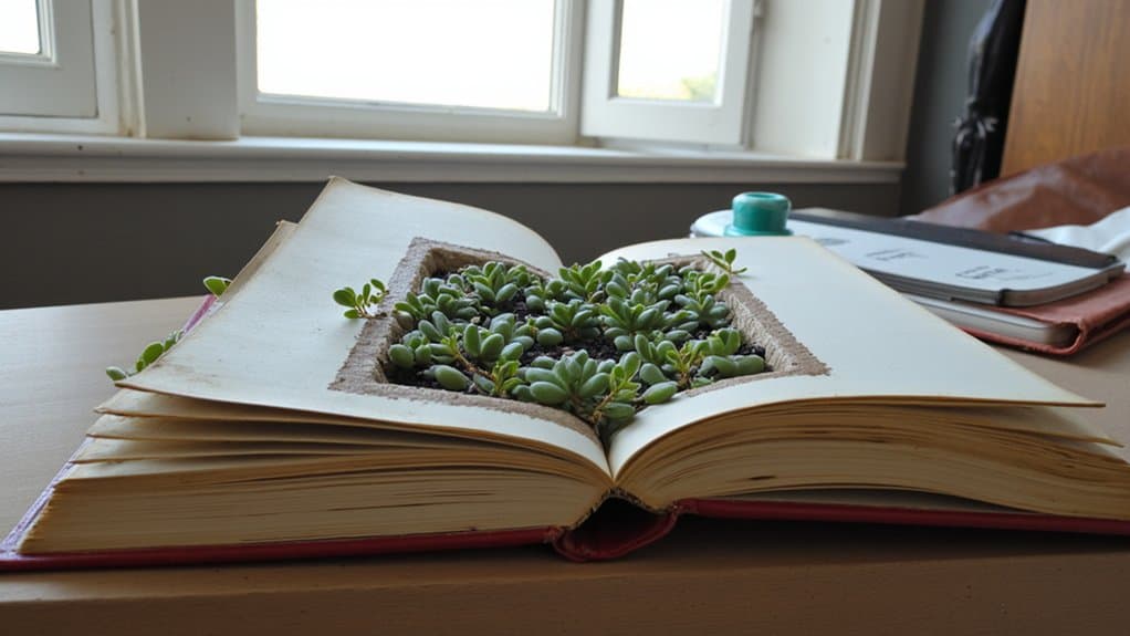 hollow books for planters